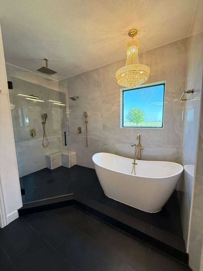 Bathroom Renovations 3 Bathroom Renovations featuring a luxury walk-in shower installation with custom tile work and glass enclosure