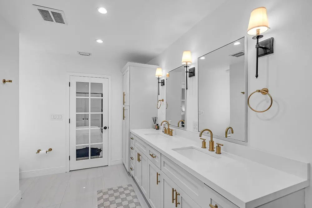 Bathroom Renovations 1 Bathroom Renovations Southlake compact bathroom layout with floating vanity and smart storage solutions