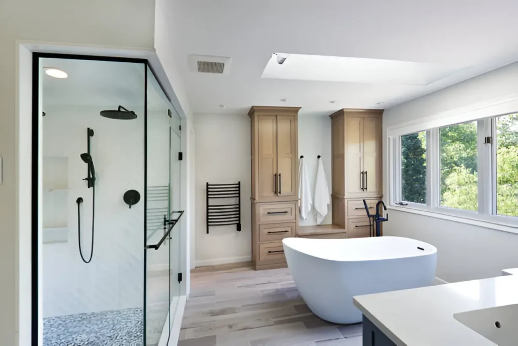 Bathroom Contractors 3 Bathroom Contractors Southlake custom walk-in shower installation with glass enclosure and tile detailing