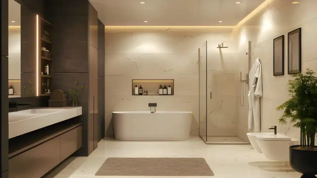 Bathroom Renovations 12 Bathroom Renovations Southlake modern walk-in shower with glass enclosure and sleek tile finishes