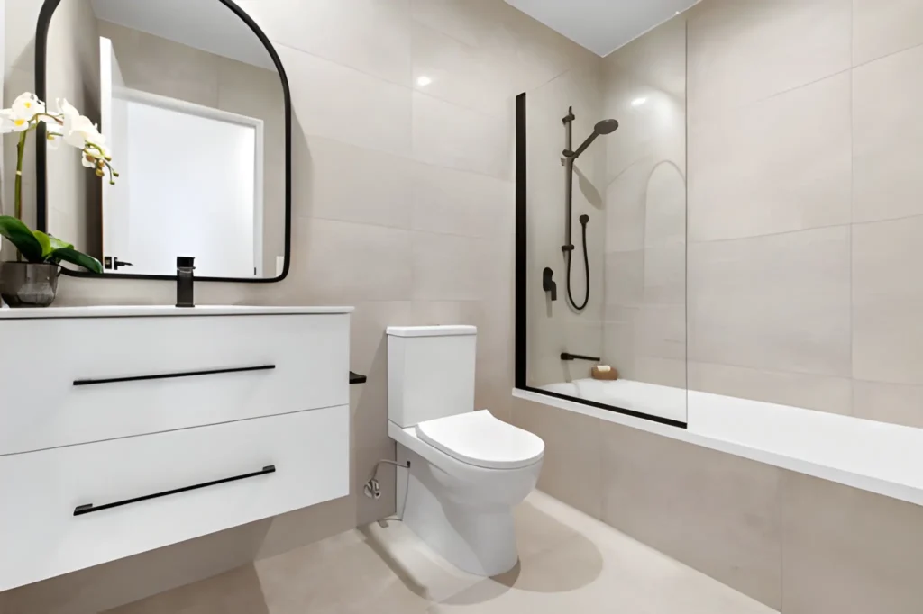 Bathroom Renovations 3 Bathroom Renovations Southlake custom double vanity with quartz countertop and under-sink storage cabinets