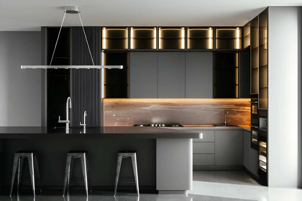 Kitchen Remodeling Southlake modern kitchen layout design with open space and stylish finishes