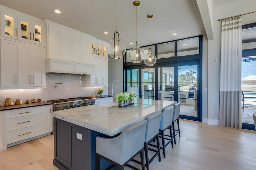 Kitchen Renovation Dallas marble countertop installation with high-end durable surface detailing