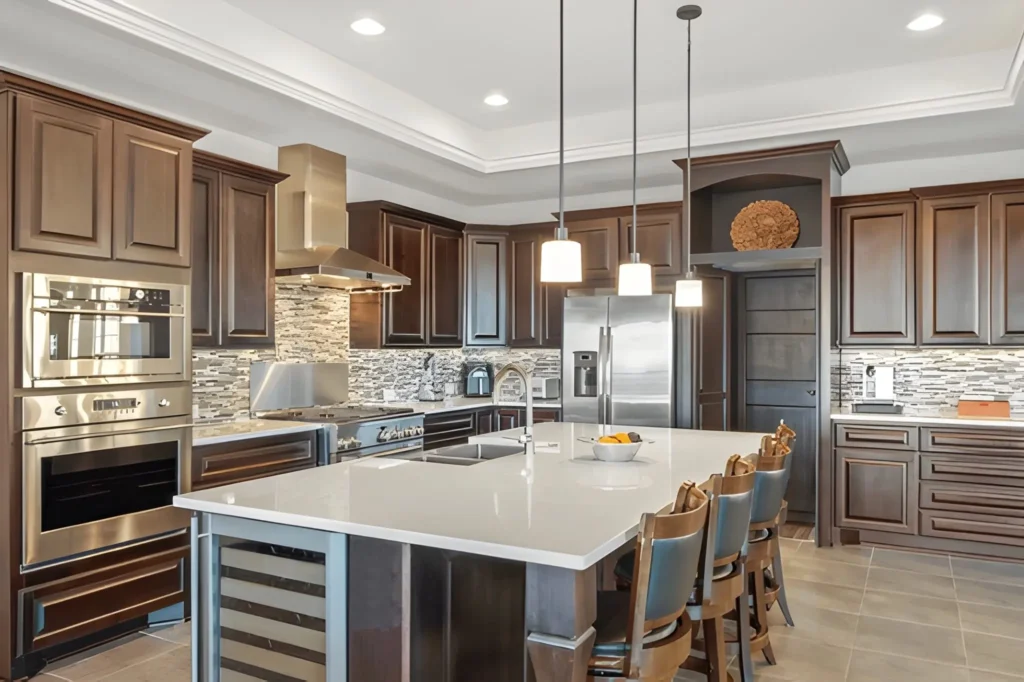 Kitchen Remodeling Southlake luxury countertops showcasing quartz surface and elegant kitchen design